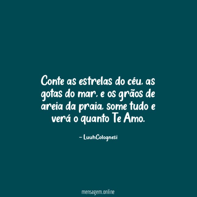 Conte as estrelas do céu