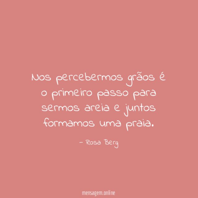 Nos percebermos grãos é o primeiro passo para