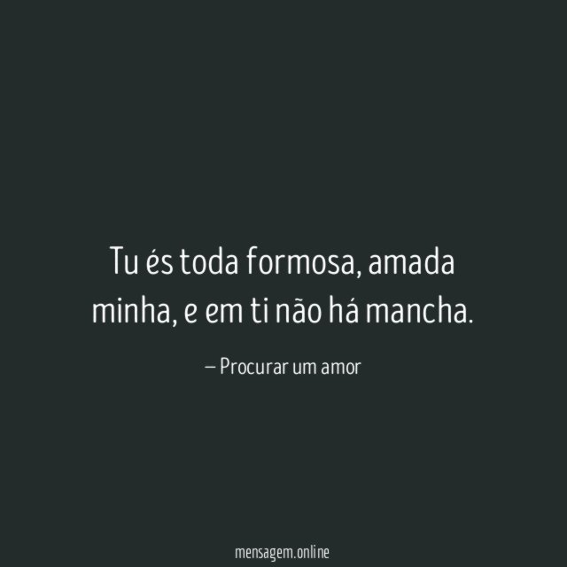 Tu és toda formosa