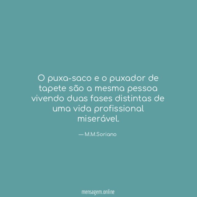 O puxa-saco e o puxador de tapete são