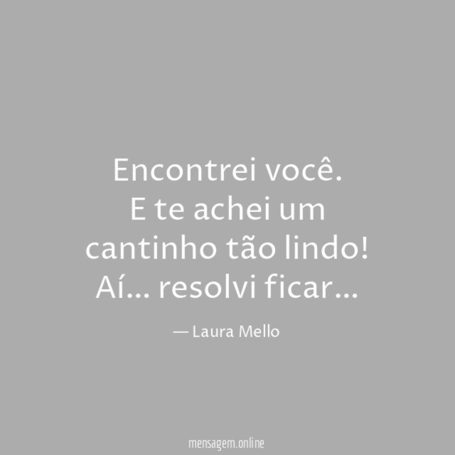 Encontrei você