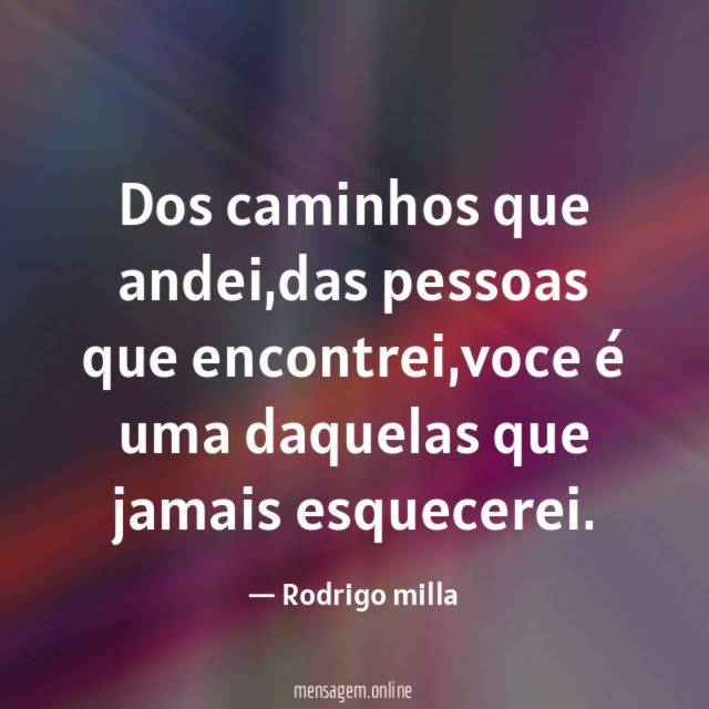 Dos caminhos que andei