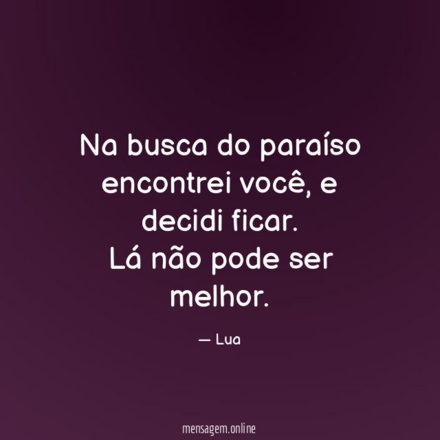 Na busca do paraíso encontrei você