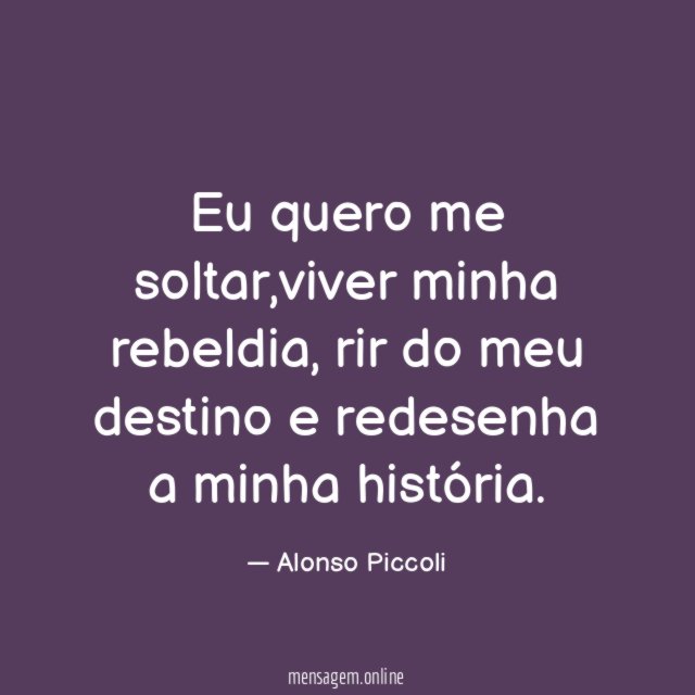 Eu quero me soltar