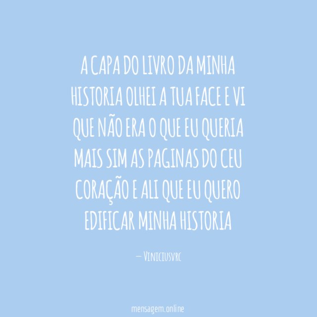 A CAPA DO LIVRO DA MINHA HISTORIA olhei a