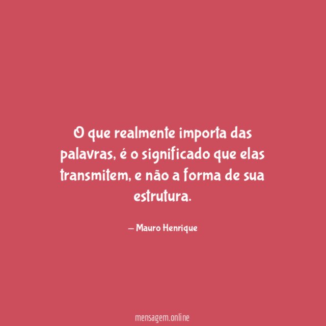 O que realmente importa das palavras