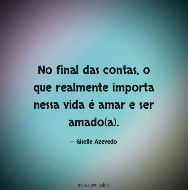 No final das contas