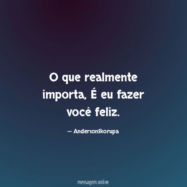 O que realmente importa