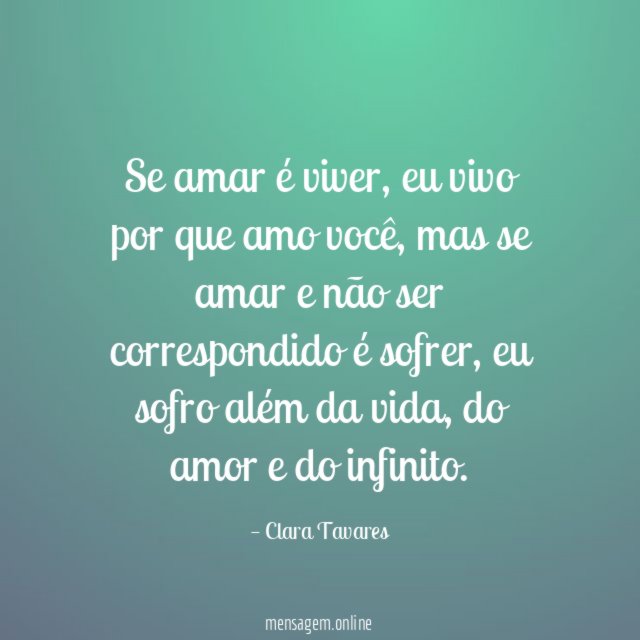 Se amar é viver