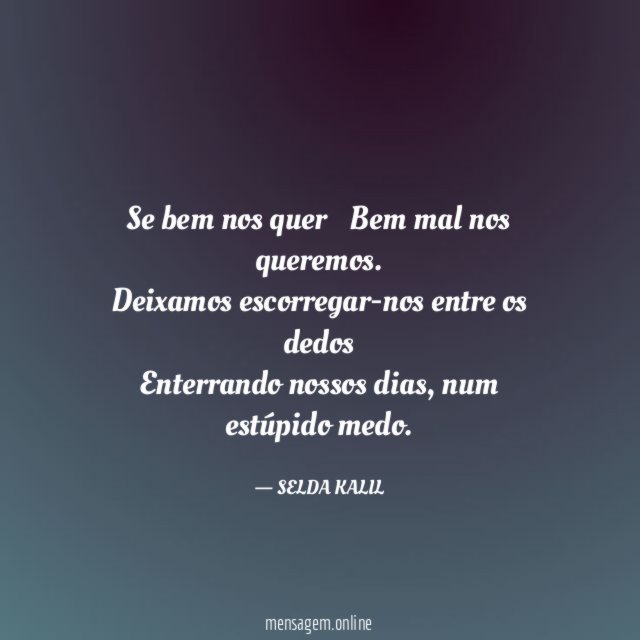 Se bem nos quer