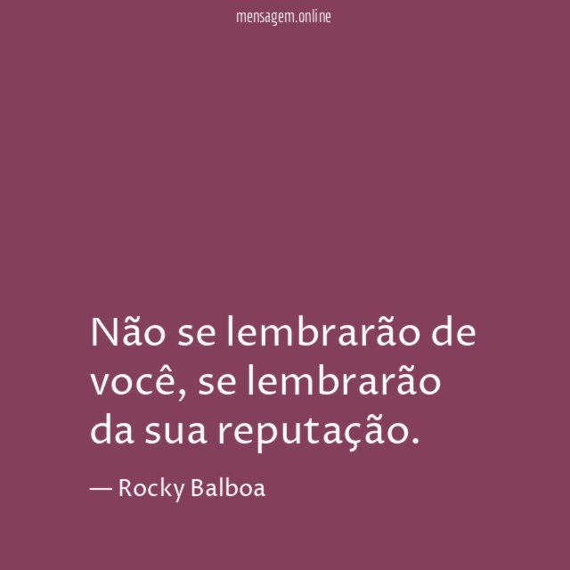 Não se lembrarão de você