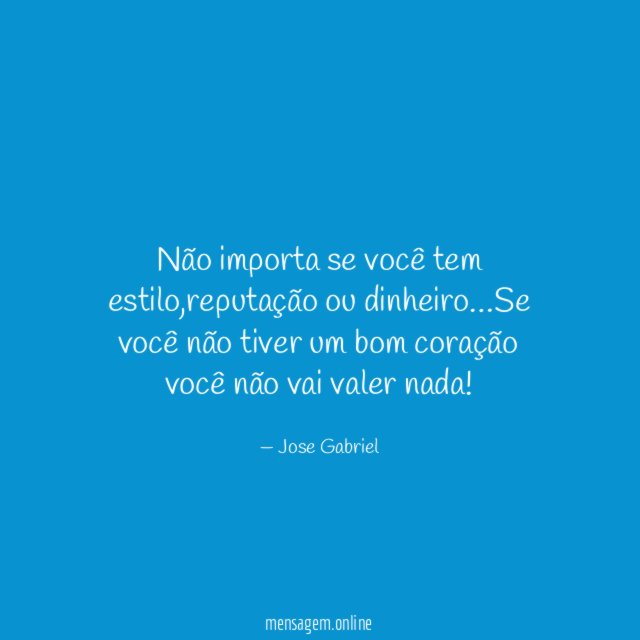 Não importa se você tem estilo