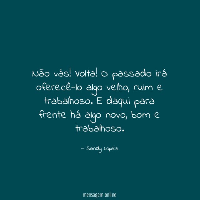 Não vás