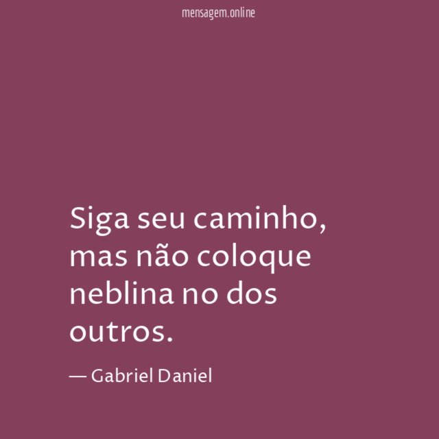 Siga seu caminho