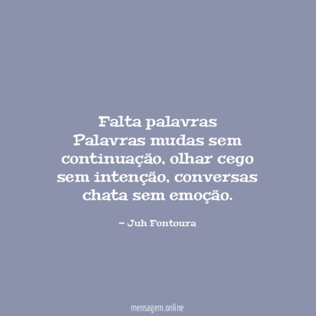 Falta palavras Palavras mudas sem continuação