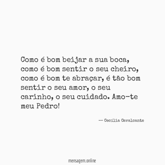 Como é bom beijar a sua boca