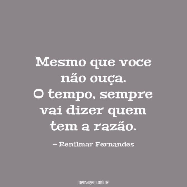 Mesmo que voce não ouça