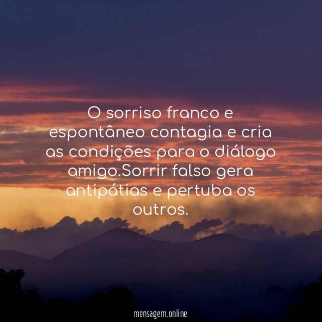 O sorriso franco e espontâneo contagia e cria