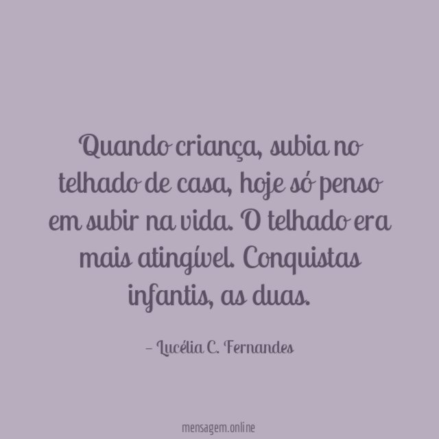 Quando criança