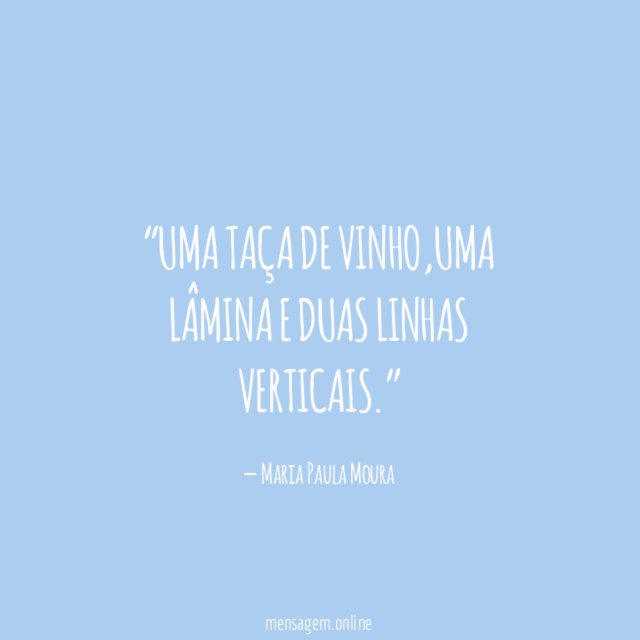 Uma taça de vinho