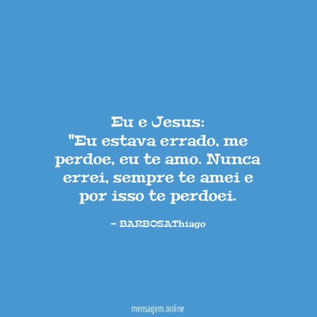 Eu e Jesus