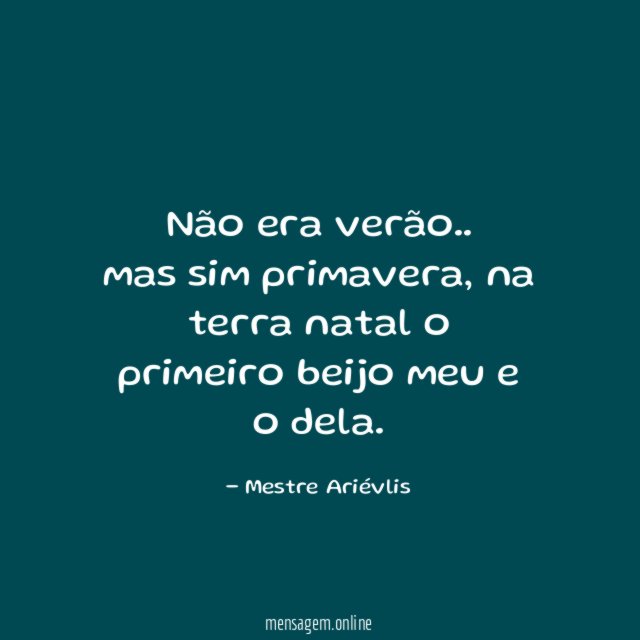 Não era verão
