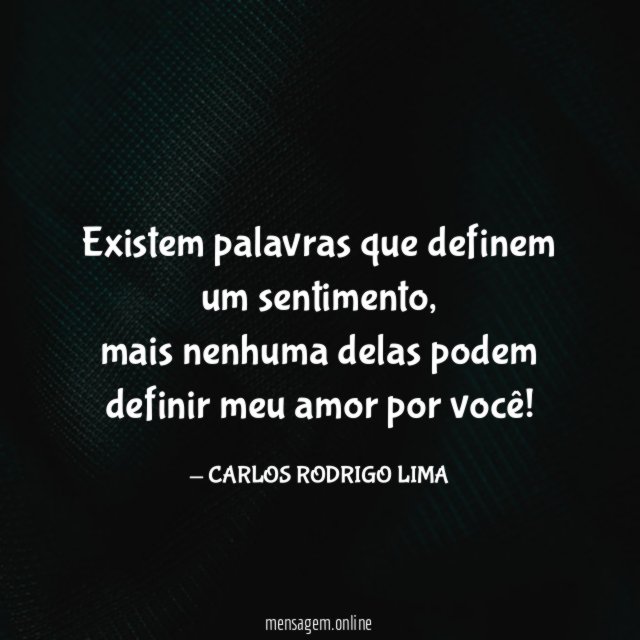 Existem palavras que definem um sentimento