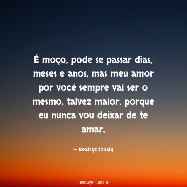 É moço