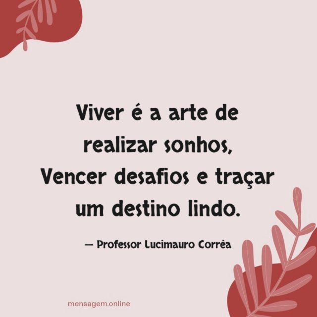 Viver é a arte de realizar sonhos