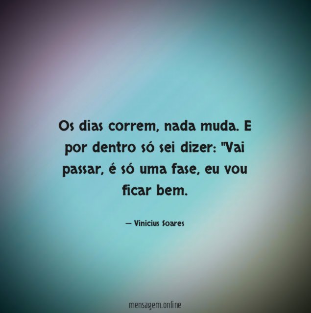 Os dias correm