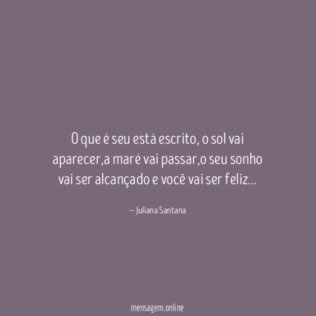 O que é seu está escrito