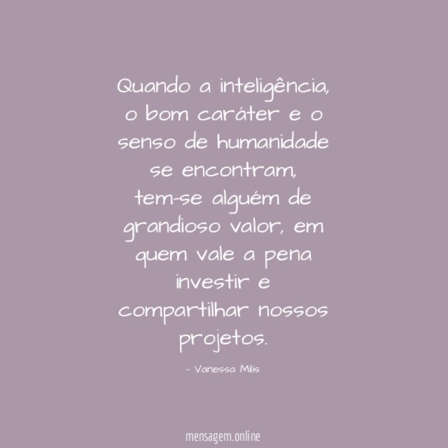 Quando a inteligência