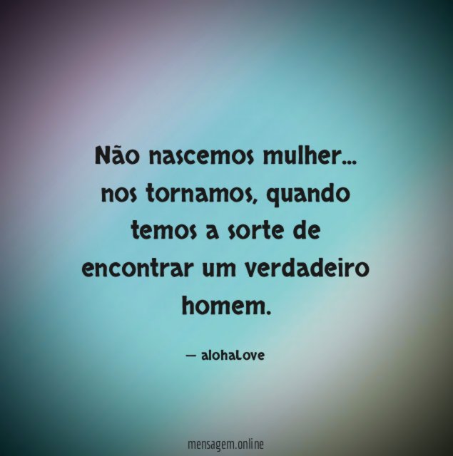 Não nascemos mulher