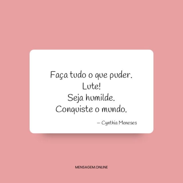 Faça tudo o que puder