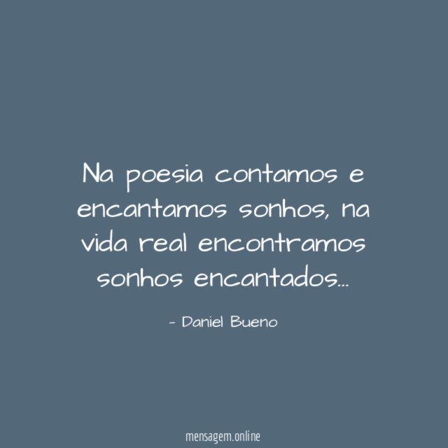 Na poesia contamos e encantamos sonhos