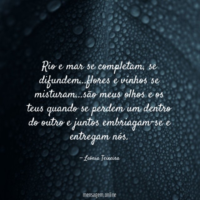 Rio e mar se completam