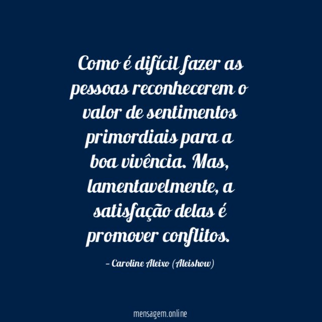 Como é difícil fazer as pessoas reconhecerem