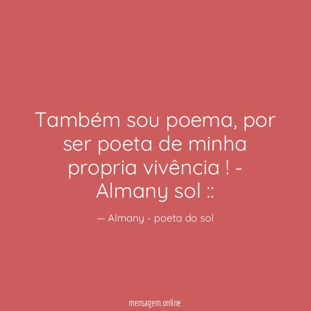 Também sou poema