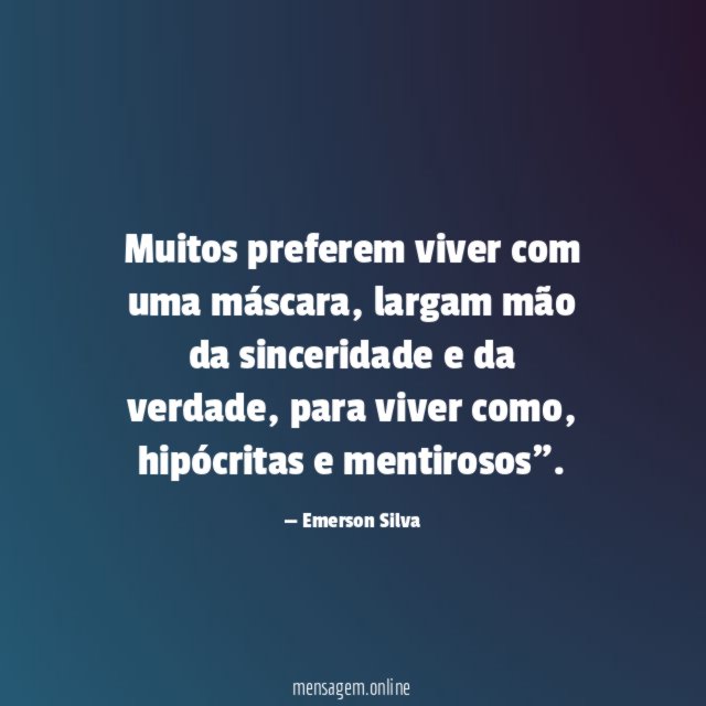 Muitos preferem viver com uma máscara