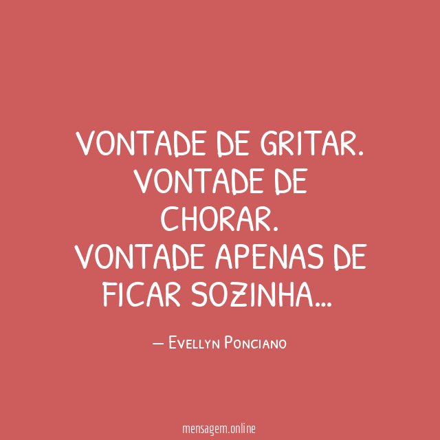 Vontade de gritar