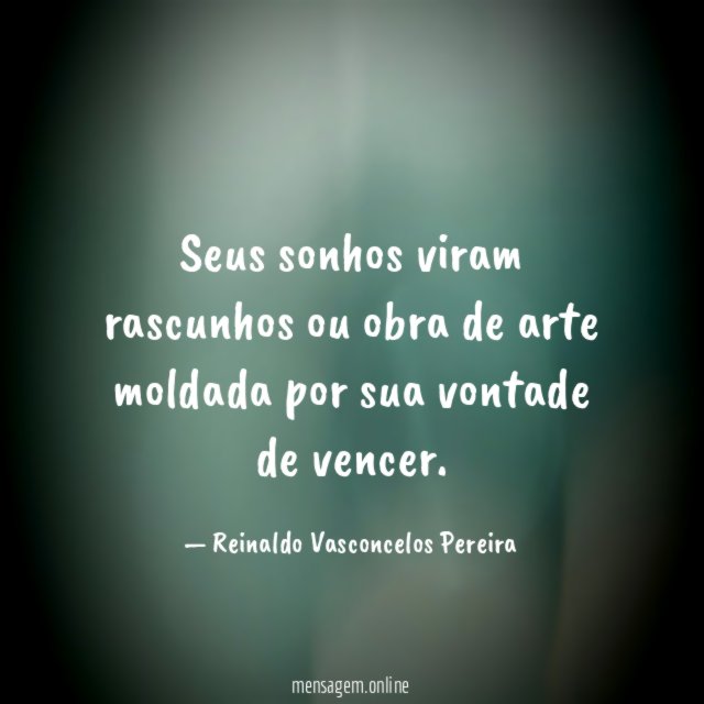 Seus sonhos viram rascunhos ou obra de arte