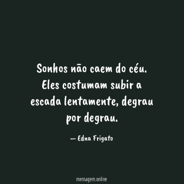 Sonhos não caem do céu