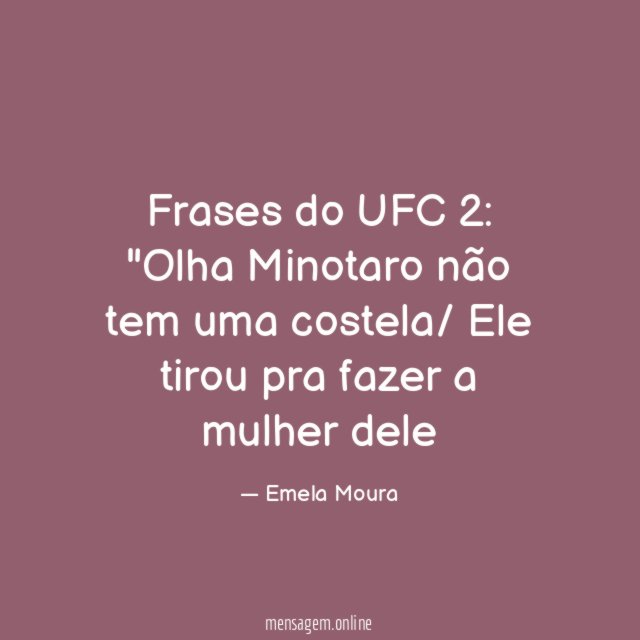Frases do UFC 2