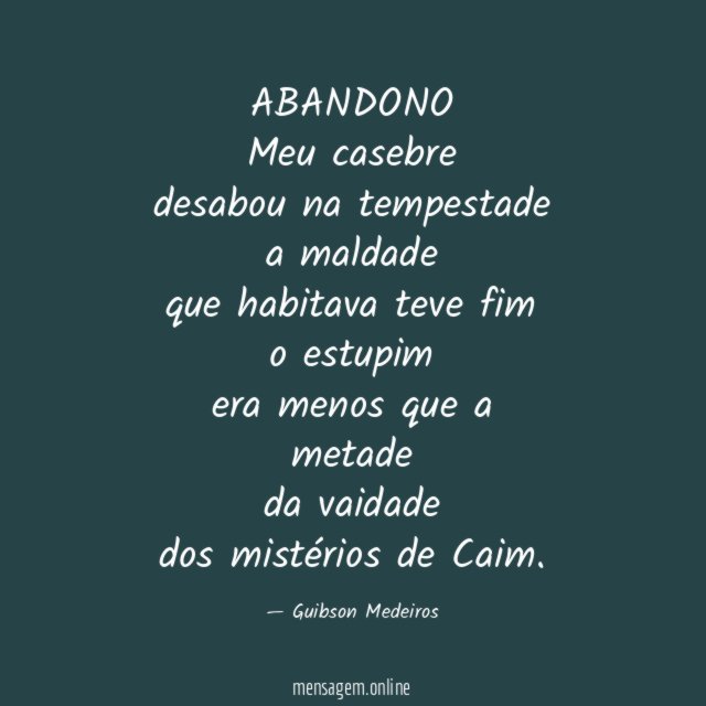 ABANDONO