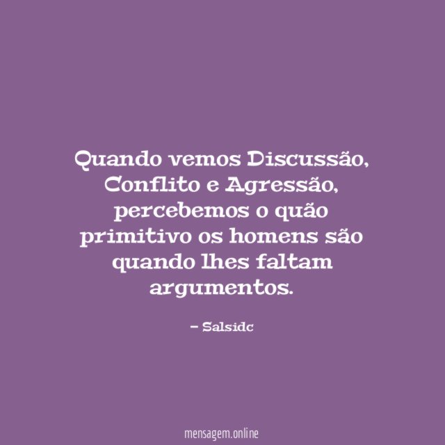Quando vemos Discussão