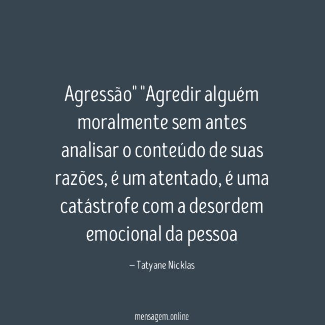 "Agressão"