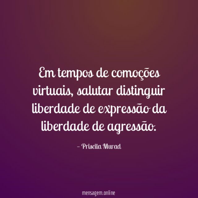 Em tempos de comoções virtuais