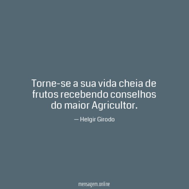 Torne-se a sua vida cheia de frutos recebendo conselhos do maior Agricultor