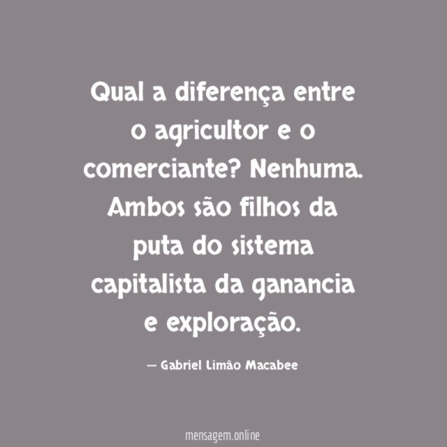 Qual a diferença entre o agricultor e o comerciante