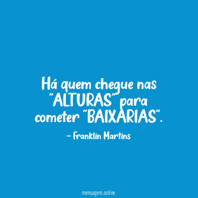 Há quem chegue nas "ALTURAS" para cometer "BAIXARIAS"